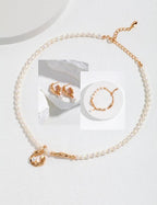 Baroque Pearl Gold 3-Piece Jewelry Set