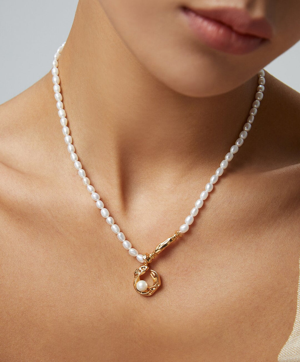 Baroque Pearl Gold 3-Piece Jewelry Set