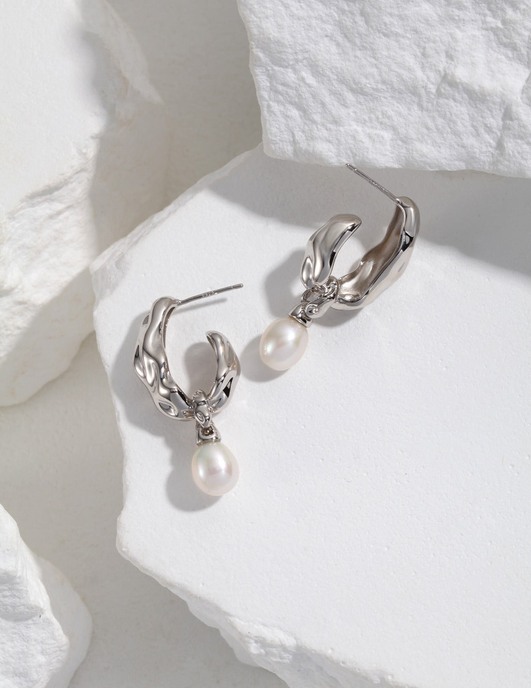 Baroque Pearl Silver 3-Piece Jewelry Set