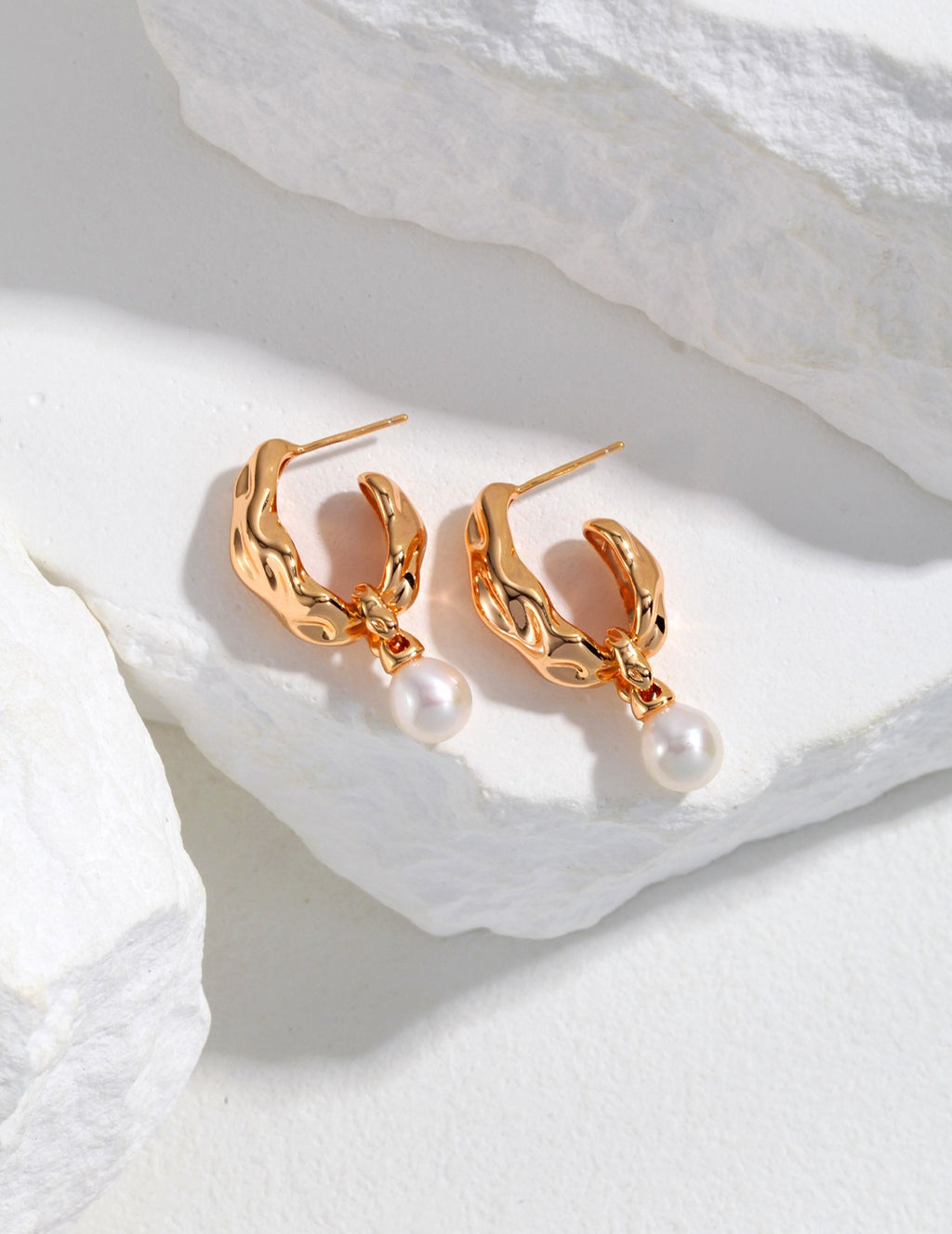 Baroque Pearl Gold 3-Piece Jewelry Set