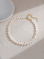 Rice Pearl Choker Necklace