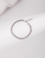 Coffee Bean Link Chain Bracelet