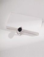 Black Onyx Irregular Statement Ring