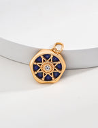 Lapis Lazuli Starburst Pendant Necklace