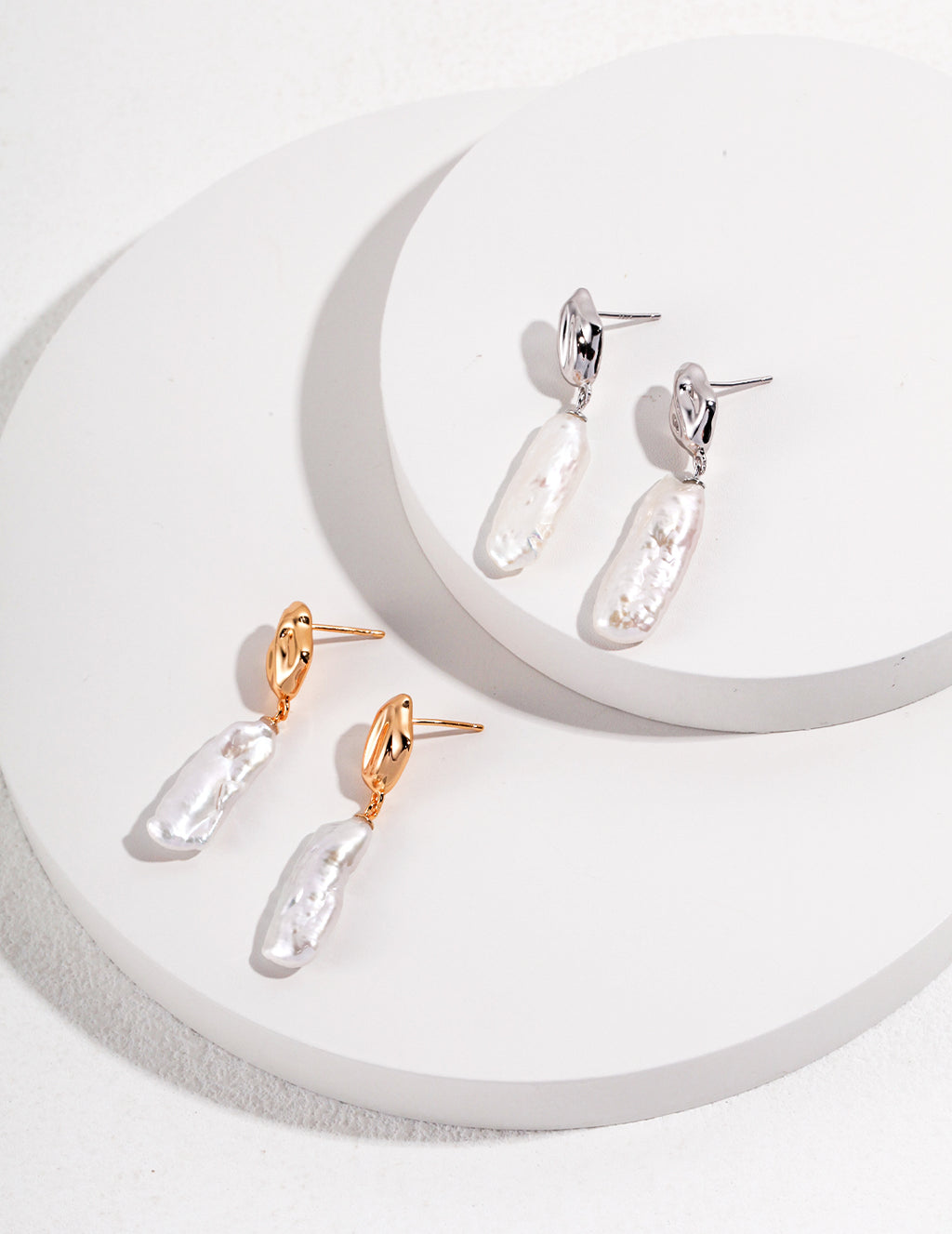 Biwa Baroque Pearl Drop Earrings