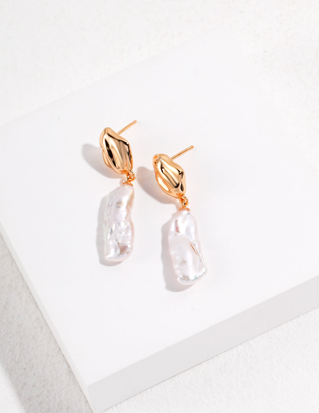 Biwa Baroque Pearl Drop Earrings