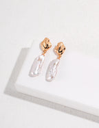 Biwa Baroque Pearl Drop Earrings