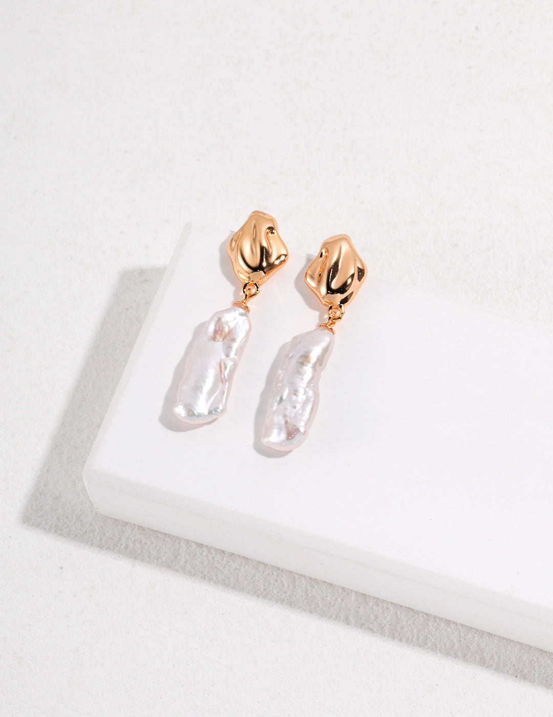 Biwa Baroque Pearl Drop Earrings