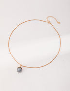 Twisted Chain Ball Pendant Necklace
