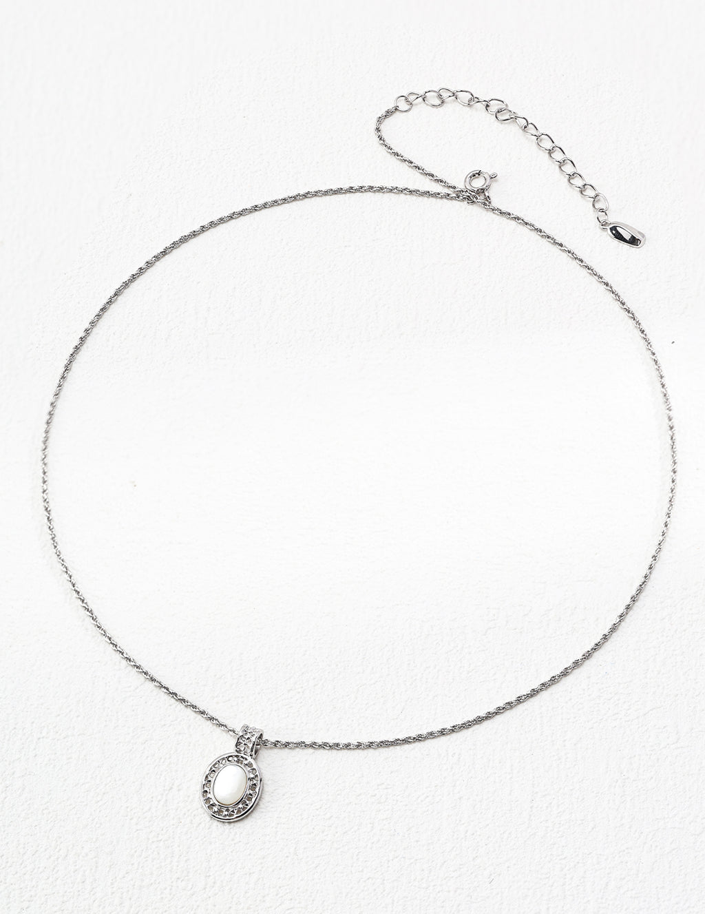 Filigree MOP Jewelry Set (Silver)