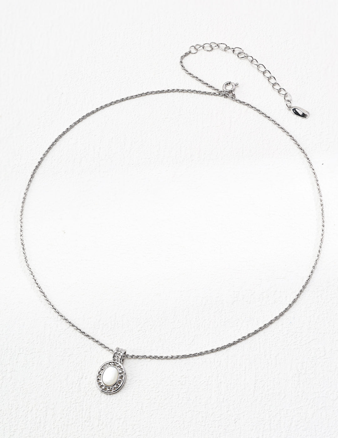 Filigree MOP Jewelry Set (Silver)