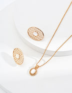Filigree MOP Jewelry Set (Gold)