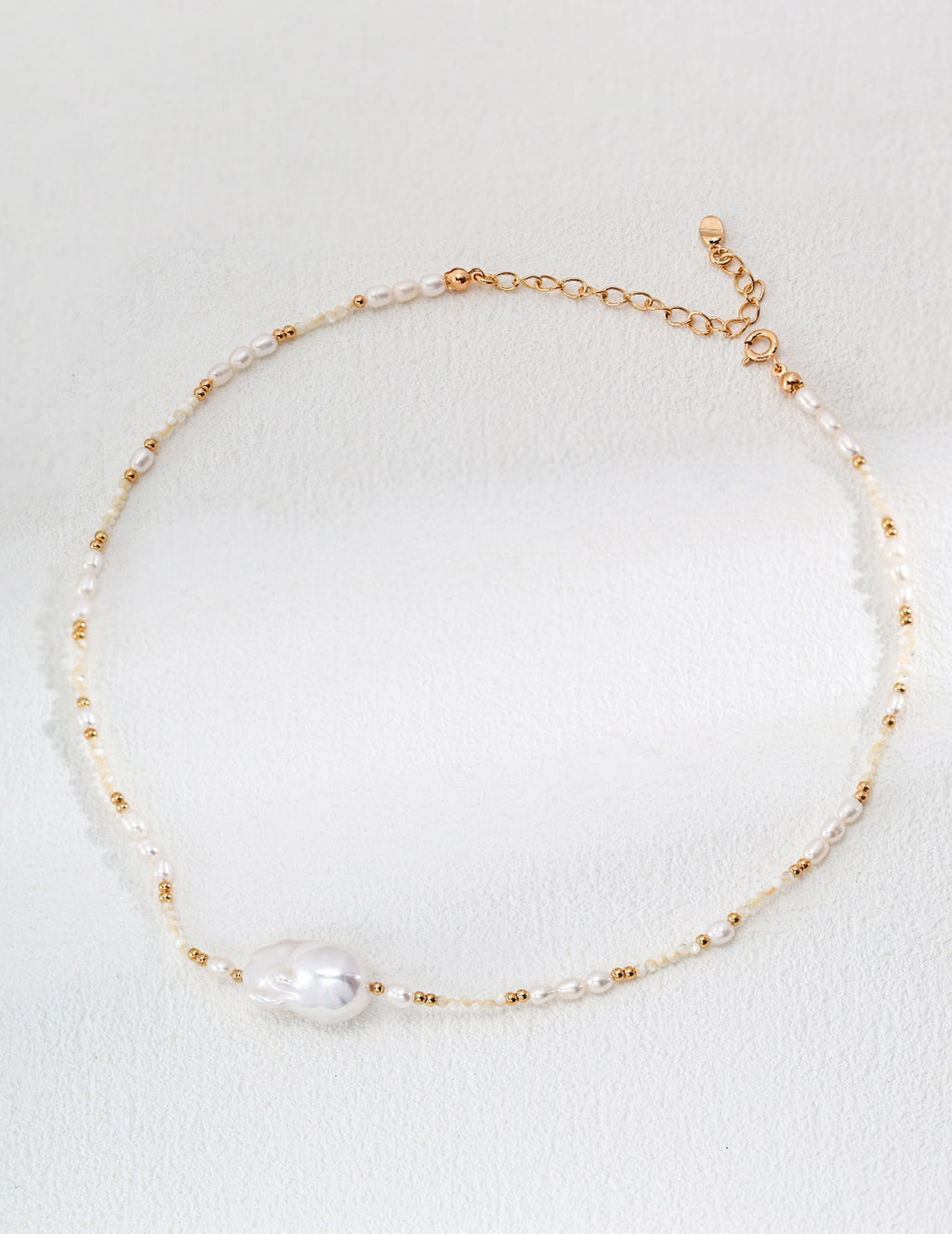 Baroque Pearl & Seed Bead Choker