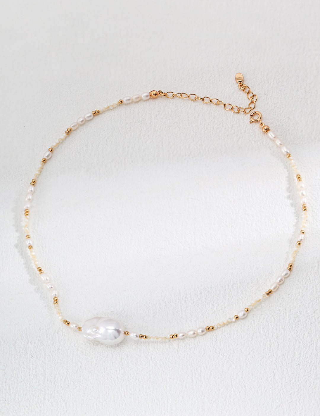 Baroque Pearl & Seed Bead Choker