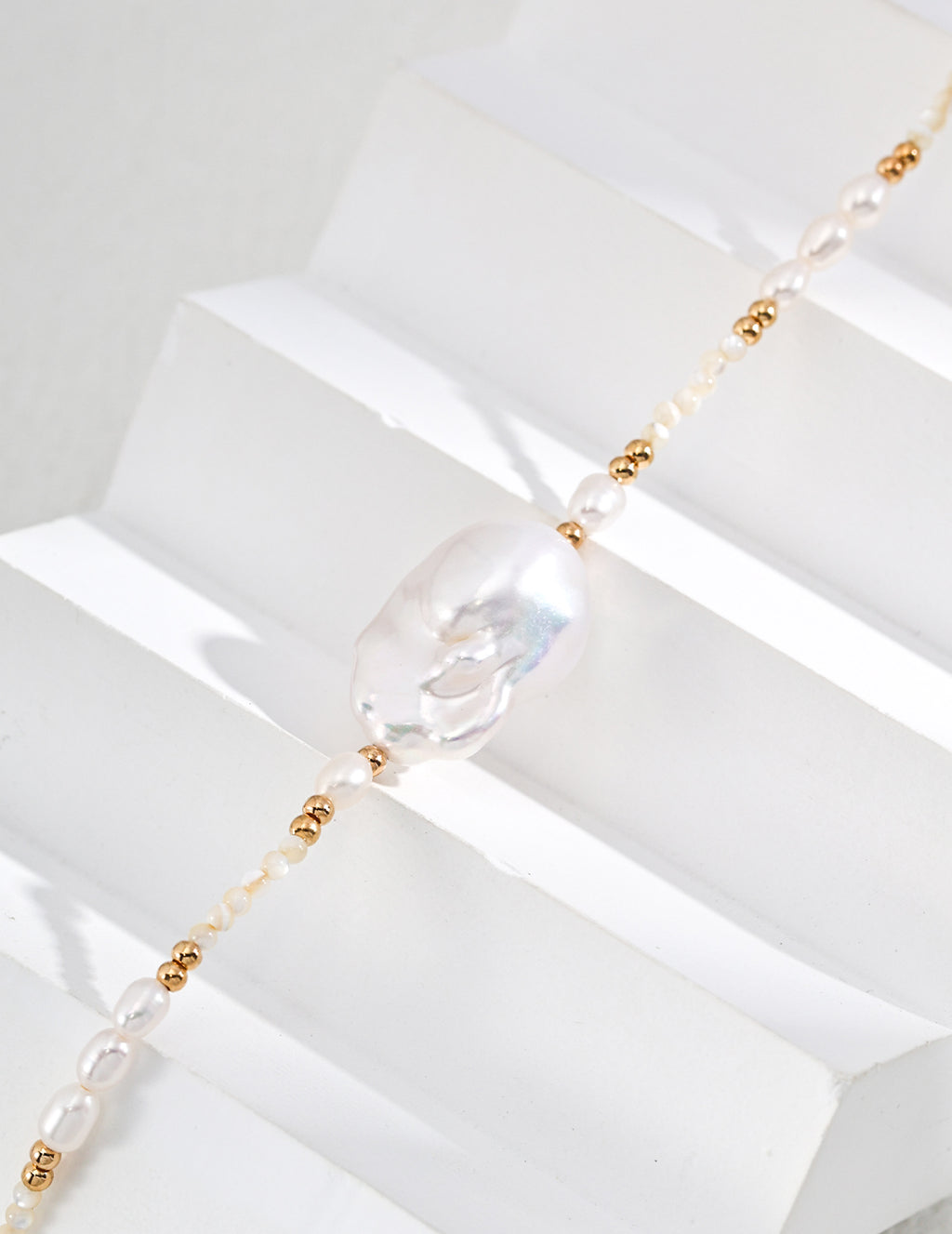 Baroque Pearl & Seed Bead Choker