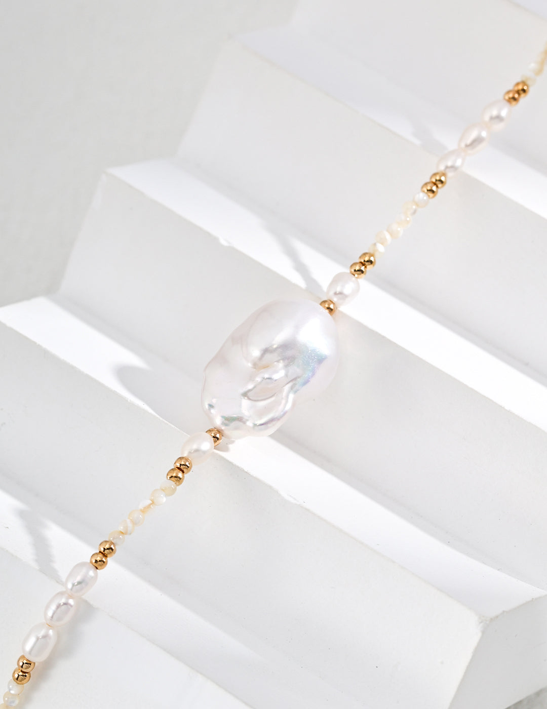 Baroque Pearl & Seed Bead Choker