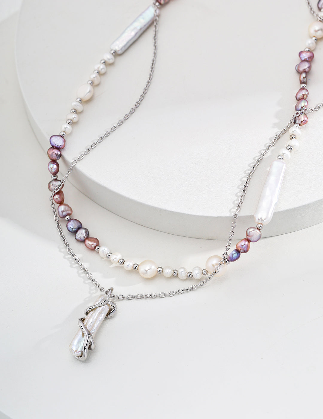 Multicolor Baroque Pearl Beaded Necklace