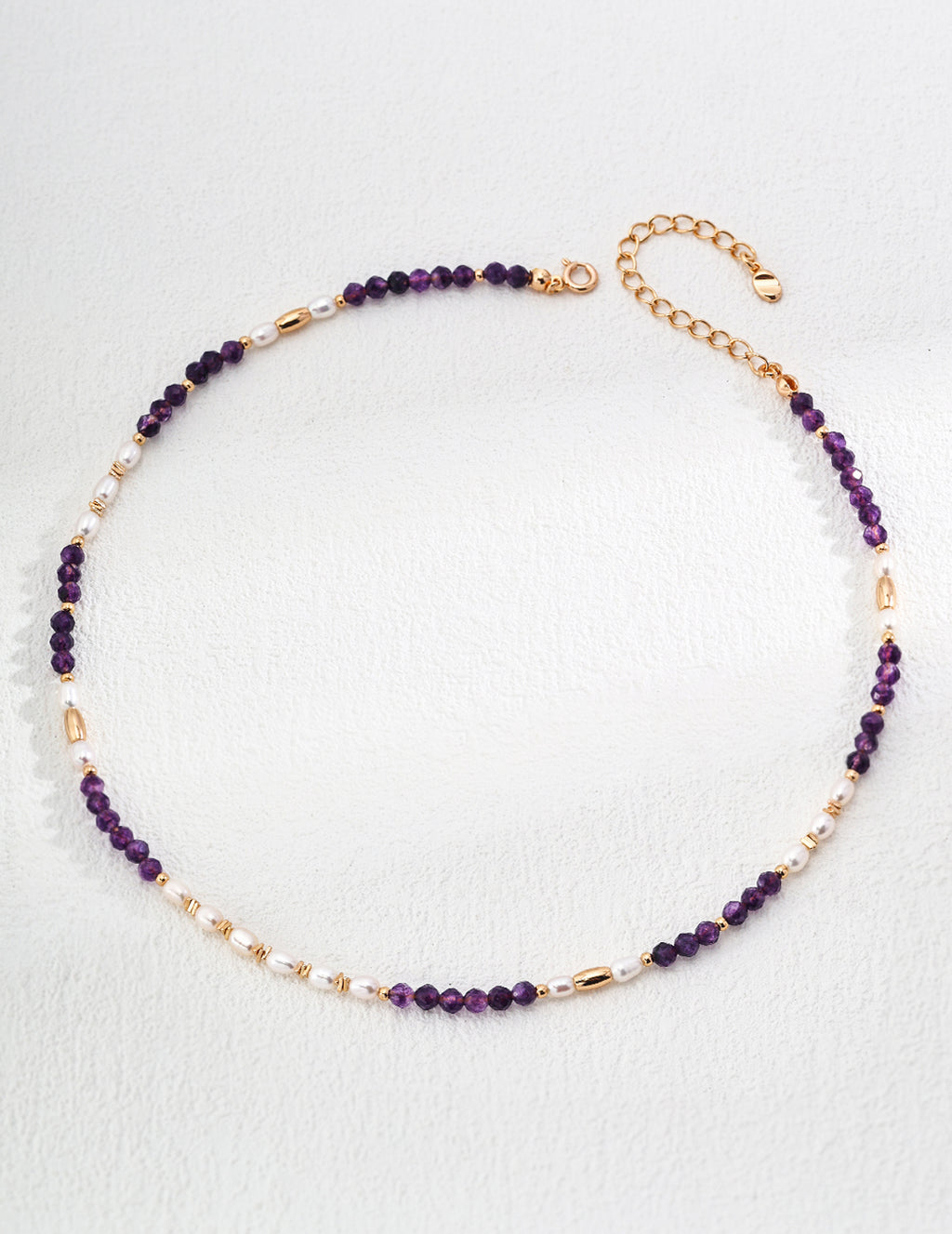 Amethyst & Pearl Gold Jewelry Trio