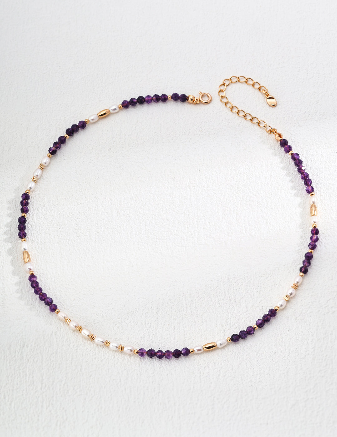 Amethyst & Pearl Gold Jewelry Trio