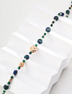 Lapis Lazuli & Malachite Beaded Necklace
