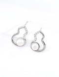 Pearl Lucky Gourd Stud Earrings