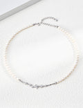 Gold Vine Diamond Baroque Pearl Necklace