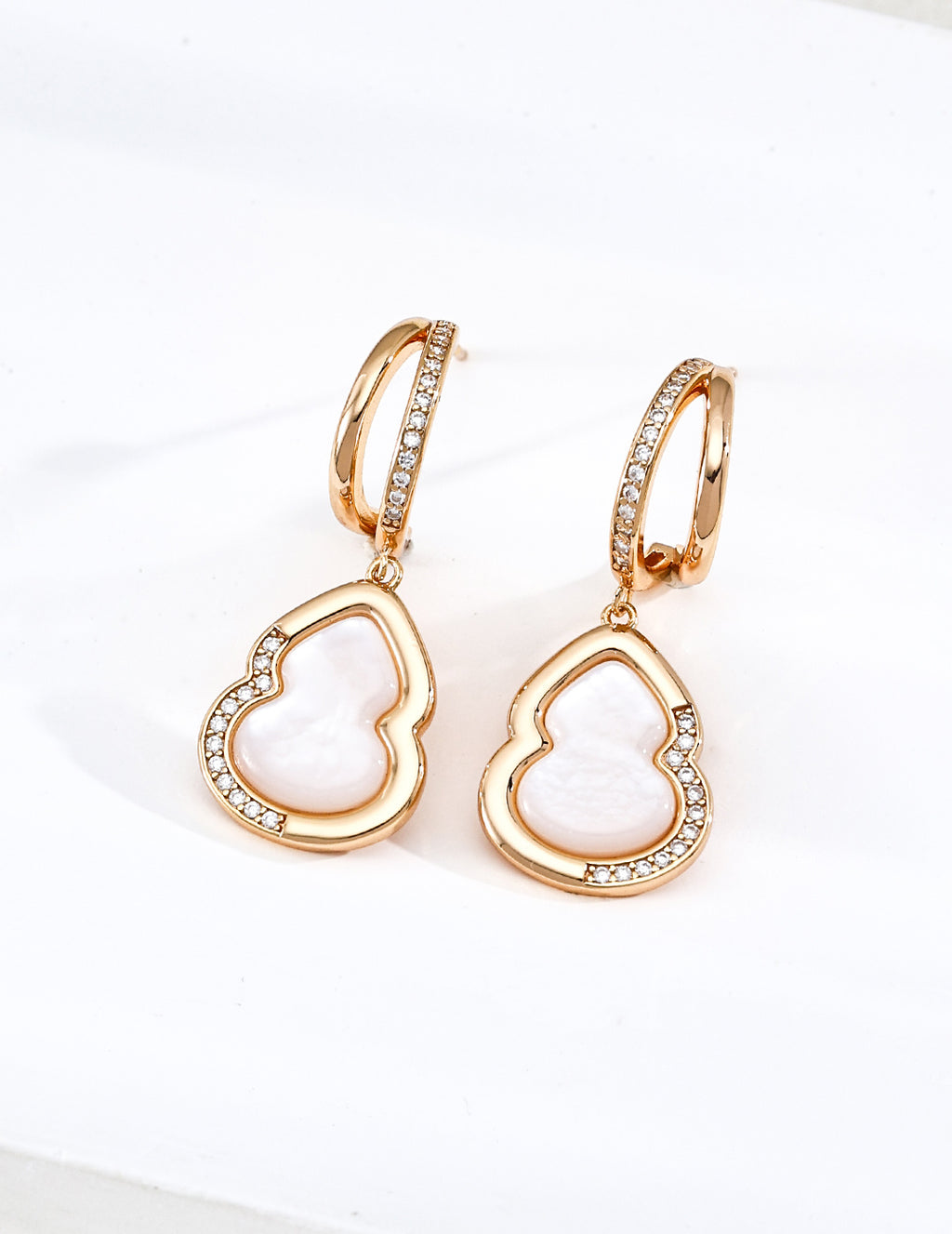 Lucky Gourd Mother-of-Pearl Earrings