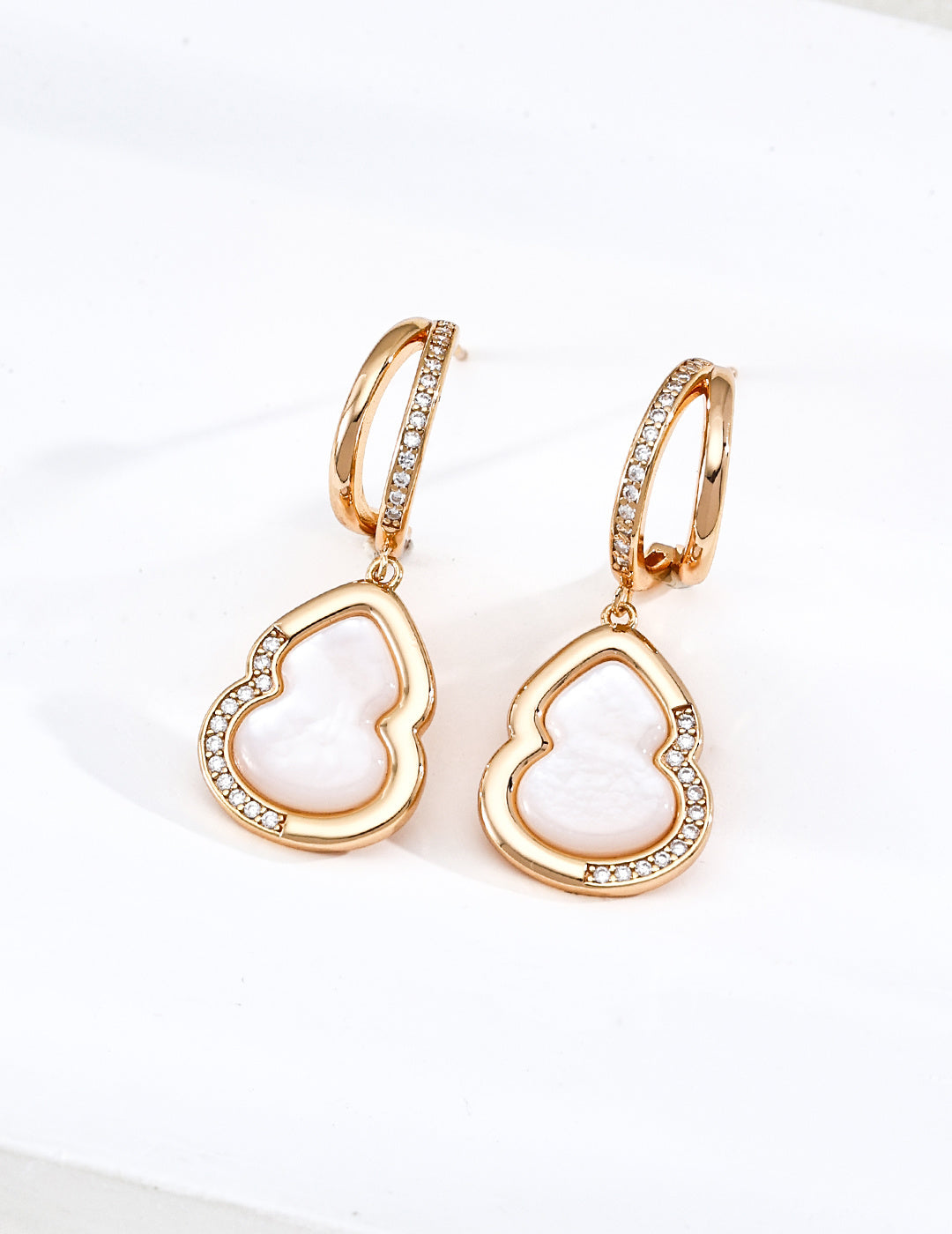 Lucky Gourd Mother-of-Pearl Earrings