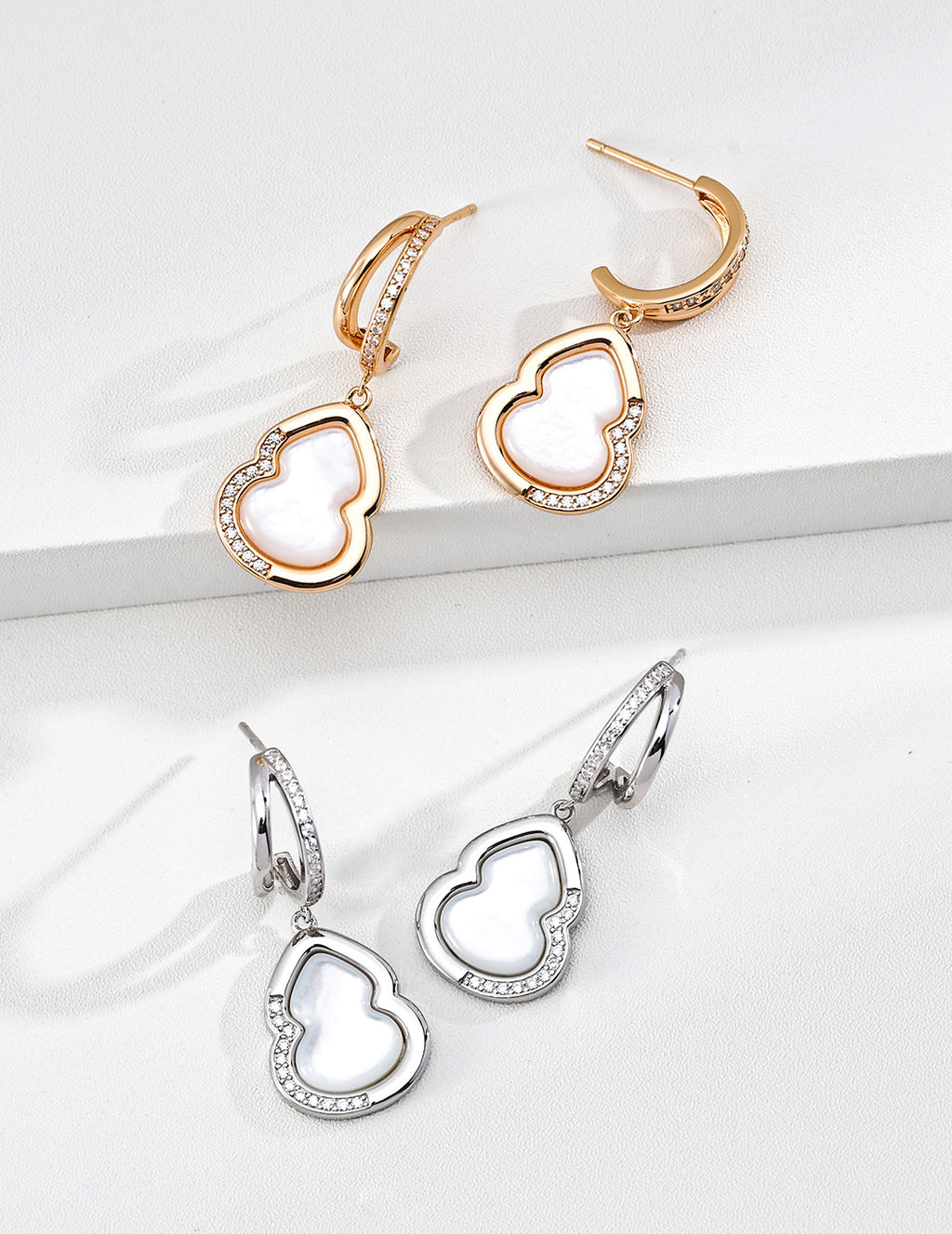 Lucky Gourd Mother-of-Pearl Earrings