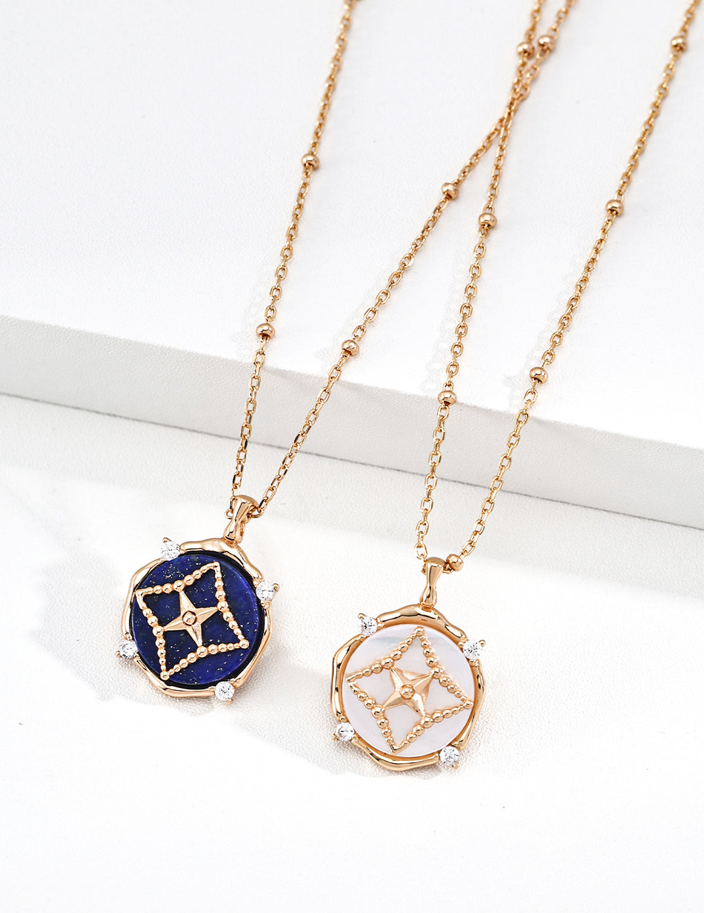 Starry Compass Lapis Necklace