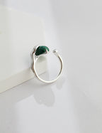 Wing Malachite Open Ring