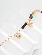 Tiger's Eye & Pearl Beaded Bracelet & Necklace Set