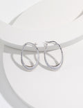 Curved Gold Hoop Earrings
