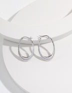 Curved Gold Hoop Earrings