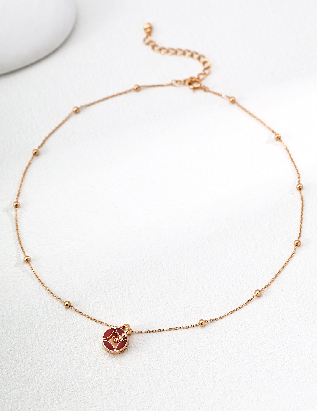 Vintage Red Agate Clavicle Chain